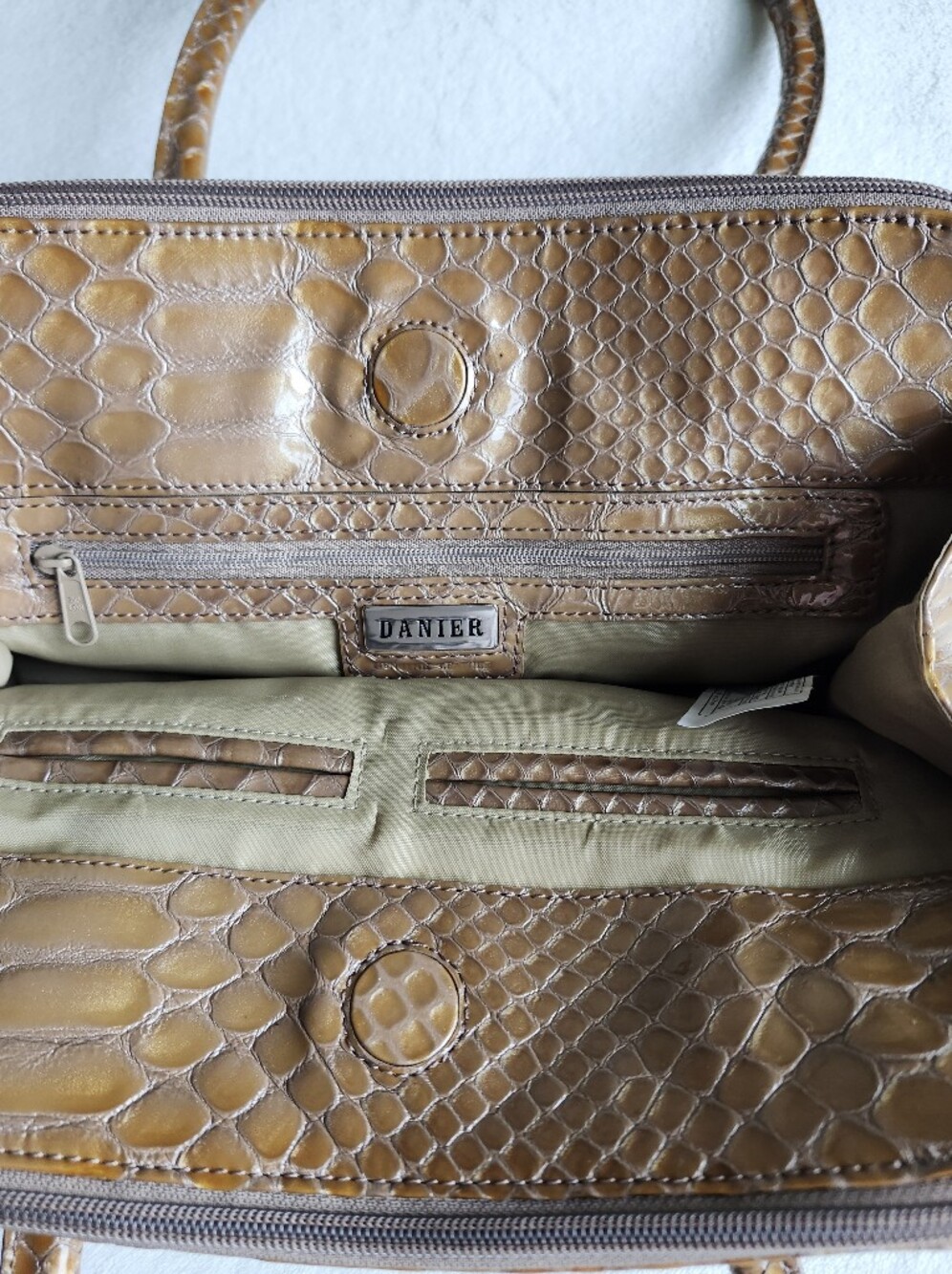 Danier Genuine Leather Shoulder Bag - Caramel Brown - UPDATED - Picture 7 of 12